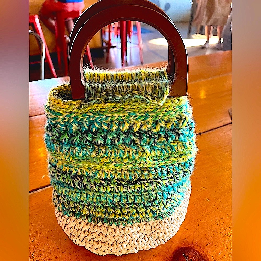 Handcrafted Multicolor Knit Bag